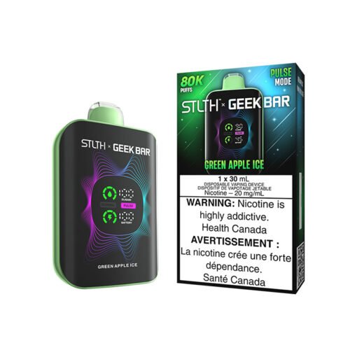 STLTH X GEEK BAR 80K - Green Apple Ice