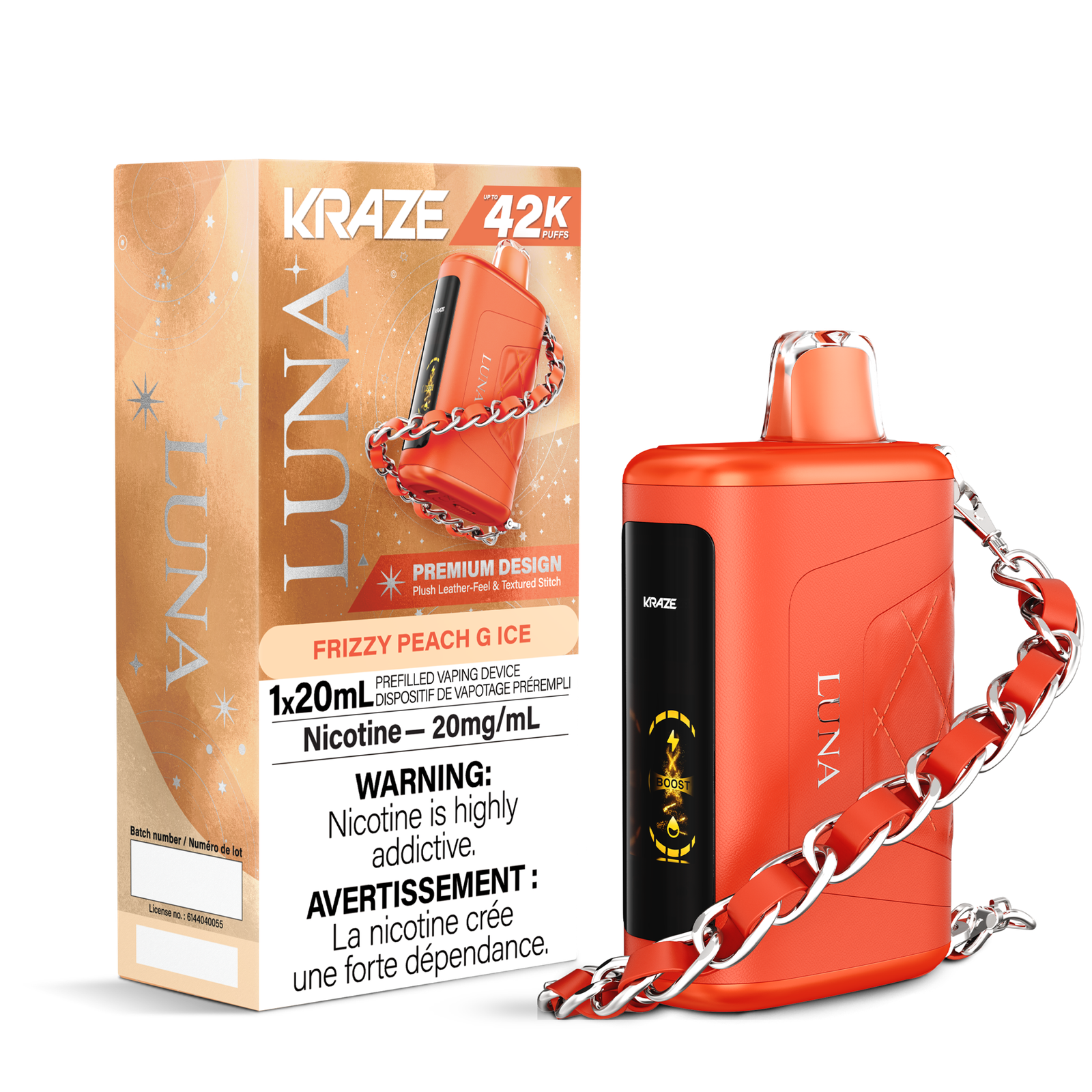 KRAZE LUNA 42K - Frizzy Peach G Ice