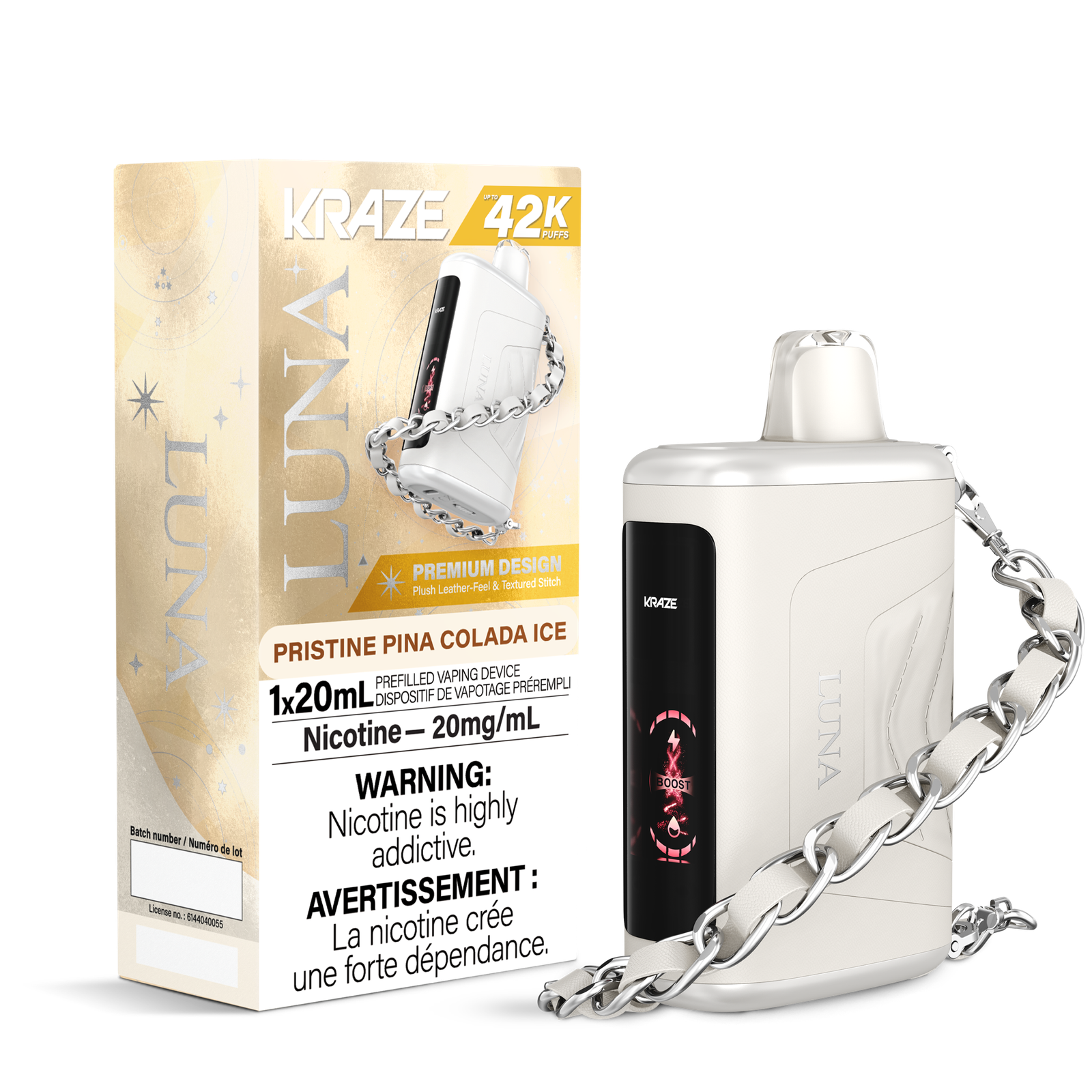 KRAZE LUNA 42K - Pristine Pina Colada Ice
