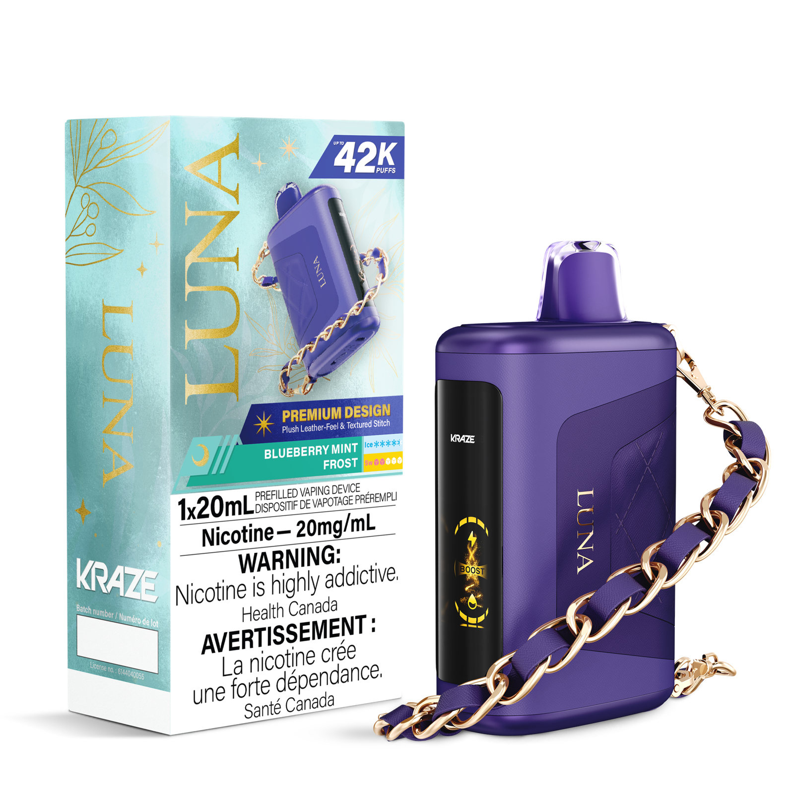 KRAZE LUNA 42K - Blueberry Mint Frost