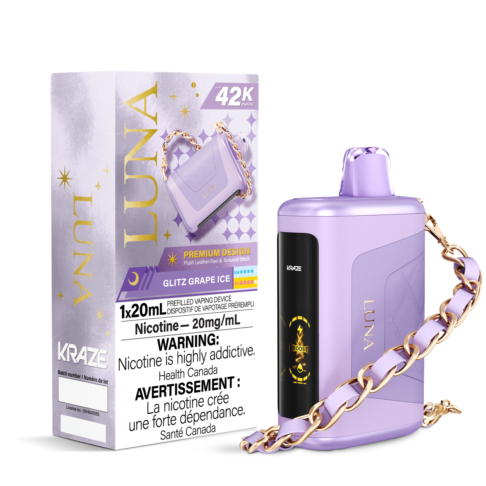 KRAZE LUNA 42K - Glitz Grape Ice
