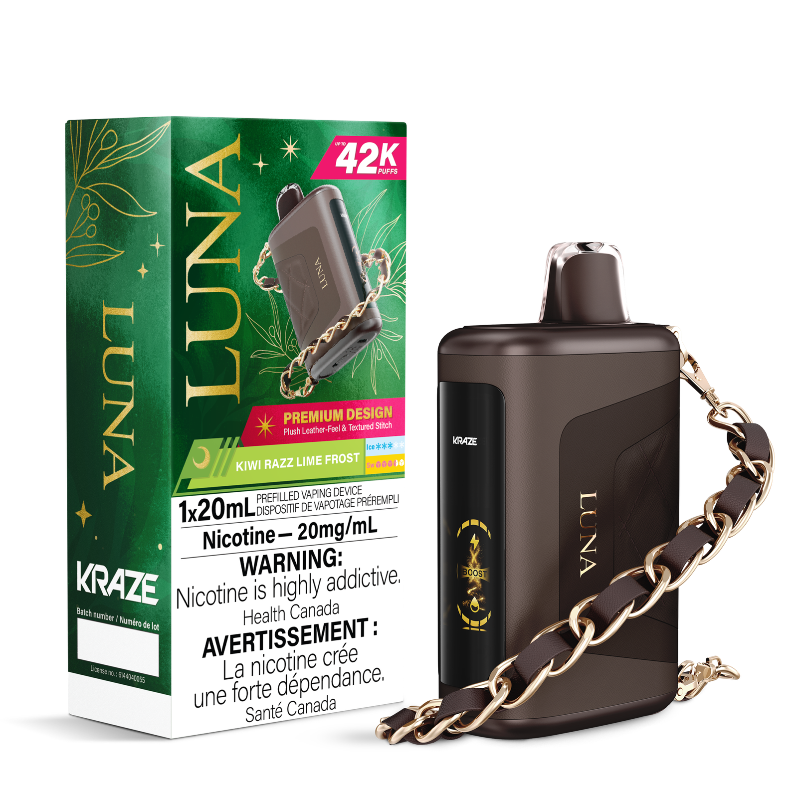 KRAZE LUNA 42K - Kiwi Razz Lime Frost