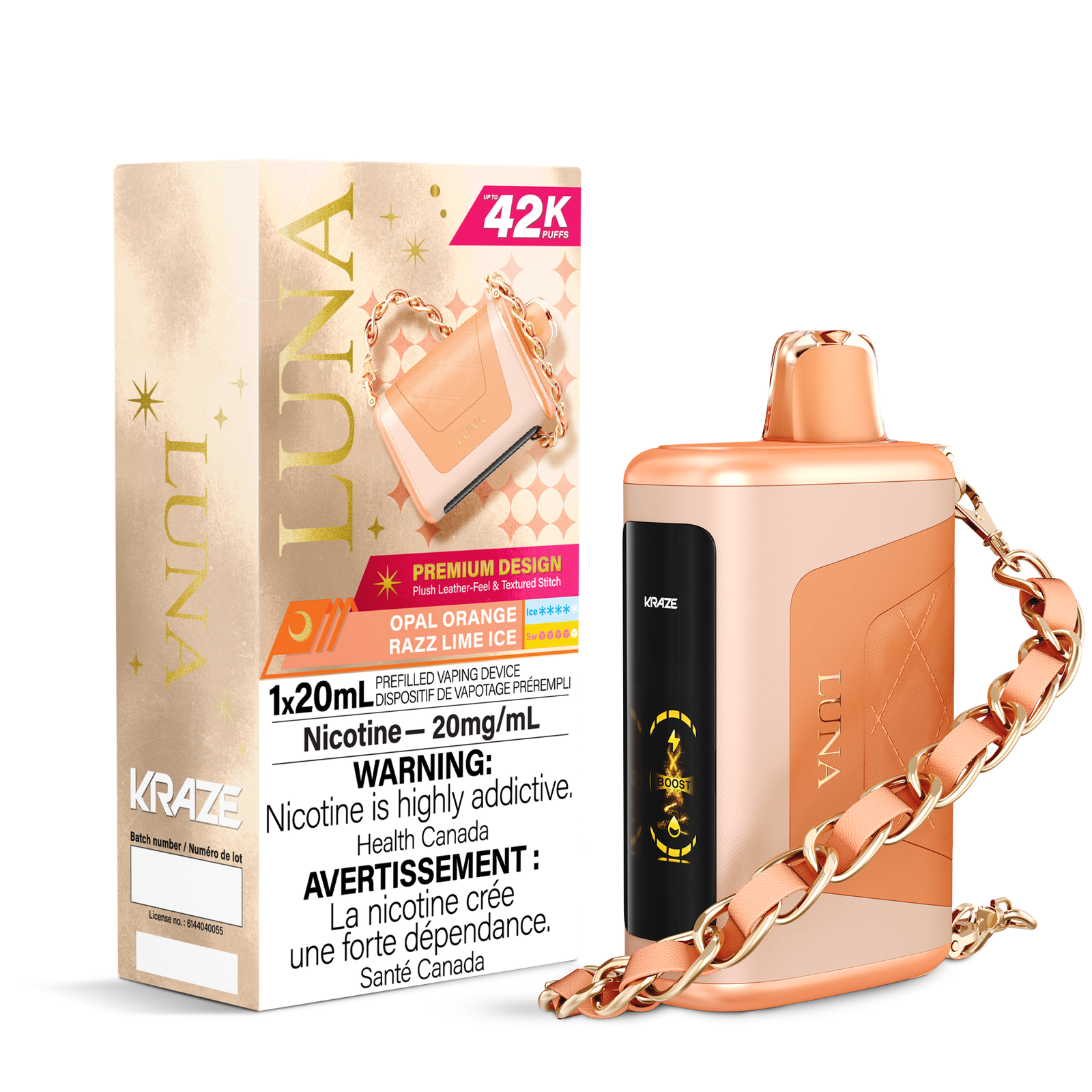 KRAZE LUNA 42K - Opal Orange Razz Lime Ice