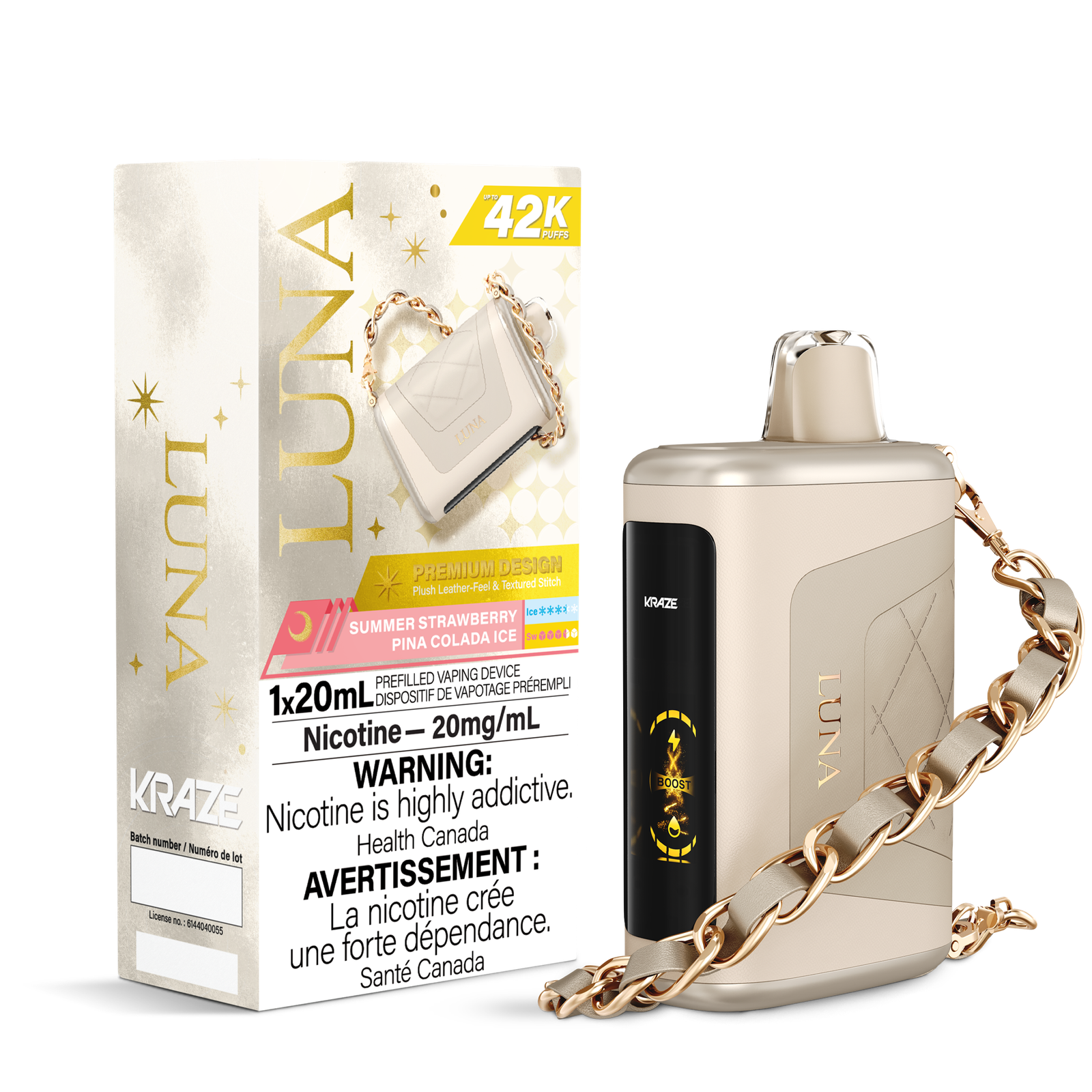 KRAZE LUNA 42K - Summer Strawberry Pina Colada Ice