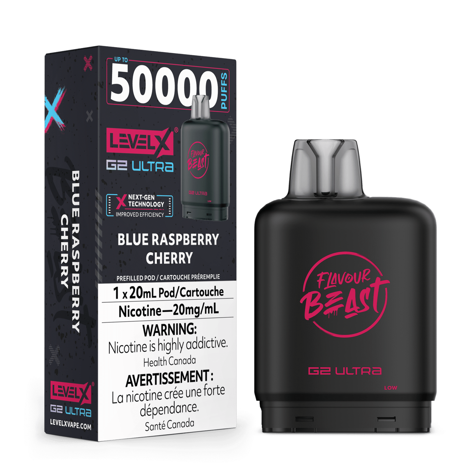 Level X FB G2 Ultra 50K - Blue Raspberry Cherry