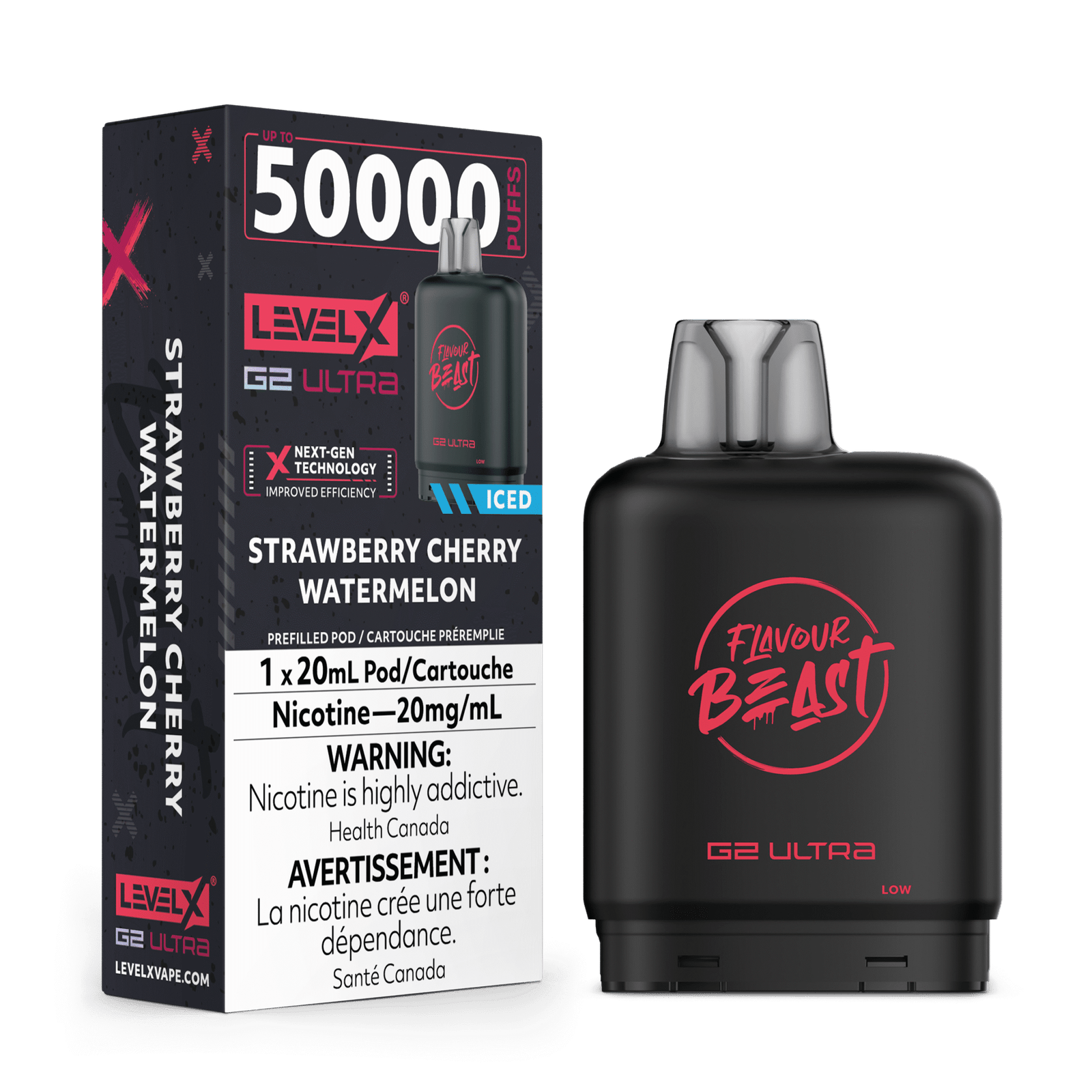 Level X FB G2 Ultra 50K - Strawberry Cherry Watermelon