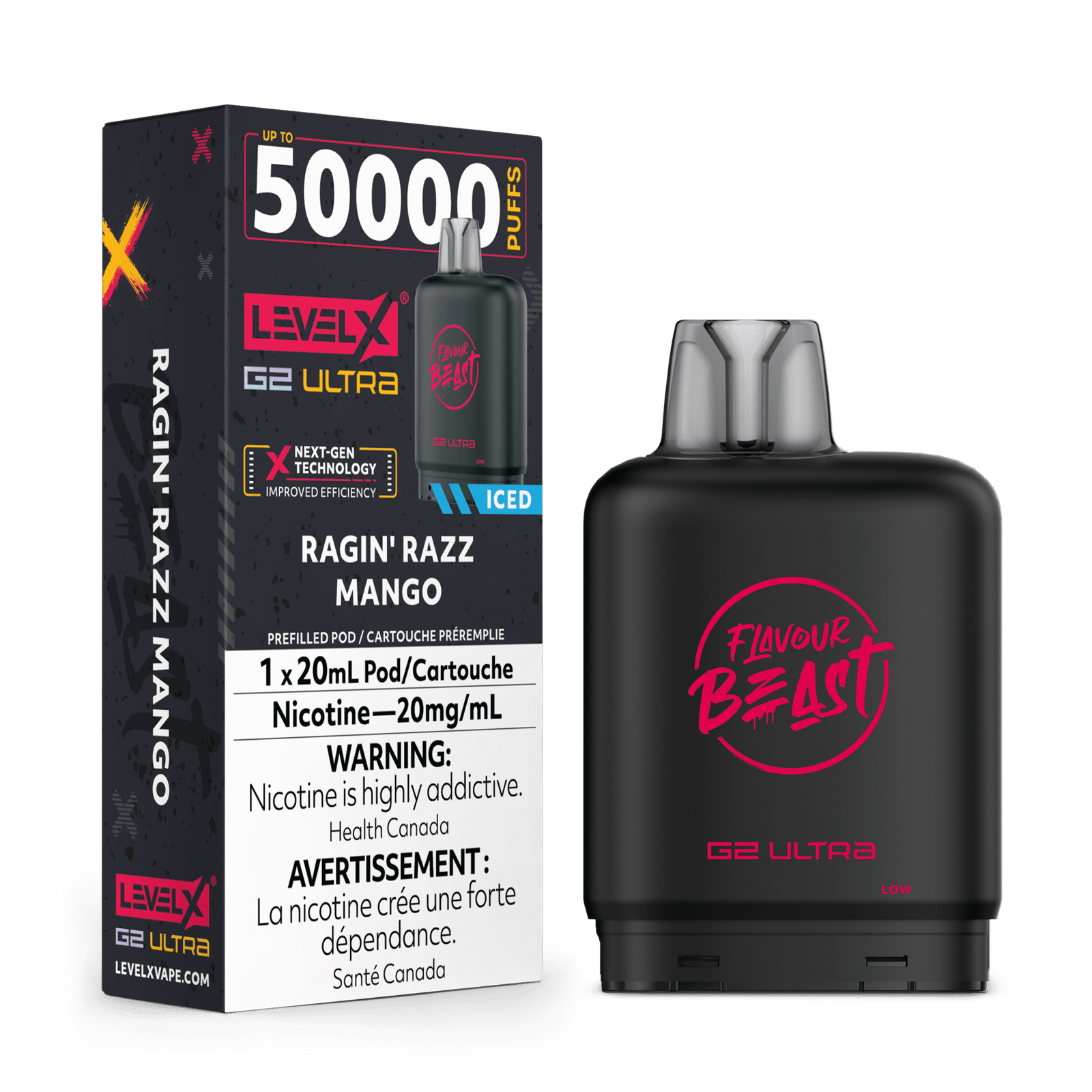 Level X FB G2 Ultra 50K - Ragin'Razz Mango