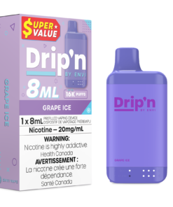 Drip'n by Envi 16K Disposable 8ML - Grape Ice