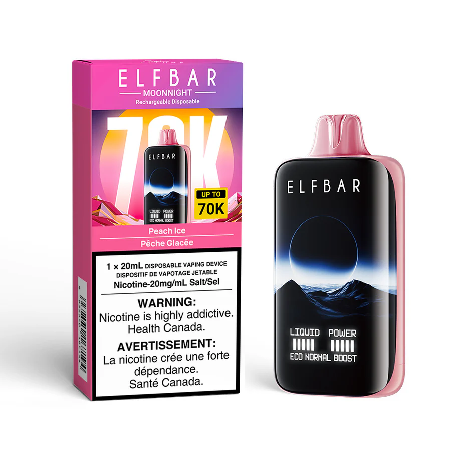 ELFBAR MOONNIGHT 70K PUFFS - Peach Ice
