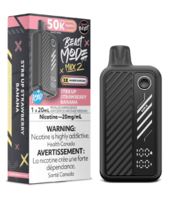 Flavour Beast-Beast Mode Max 2  50K Puffs - STR8 UP Strawberry Banana