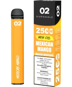 O2 2500 Puffs Disposable Vape - Mexican Mango