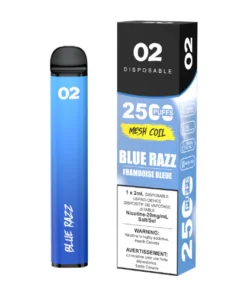 O2 2500 Puffs Disposable Vape - Blue Razz