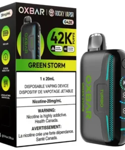 Oxbar Rocky Vapor G 42K Puffs - Green Storm